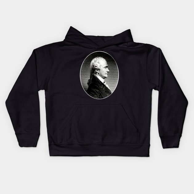 Alexander Hamilton Kids Hoodie by Historia